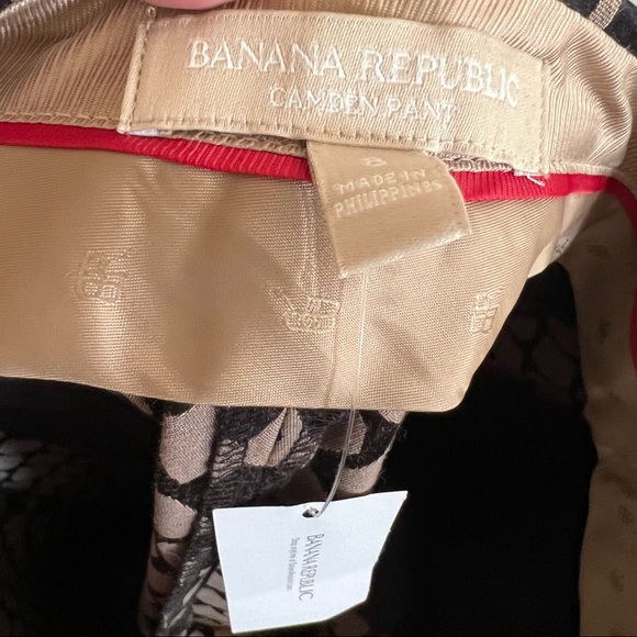 Banana Republic Camden Fit Jacquard Ankle Pants Mojave Black Pants NWT S… - Picture 8 of 8